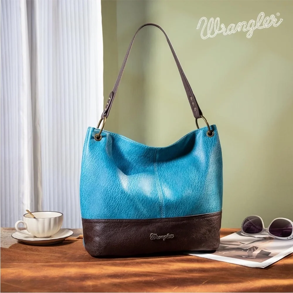 Wrangler vegan leather hobo bag